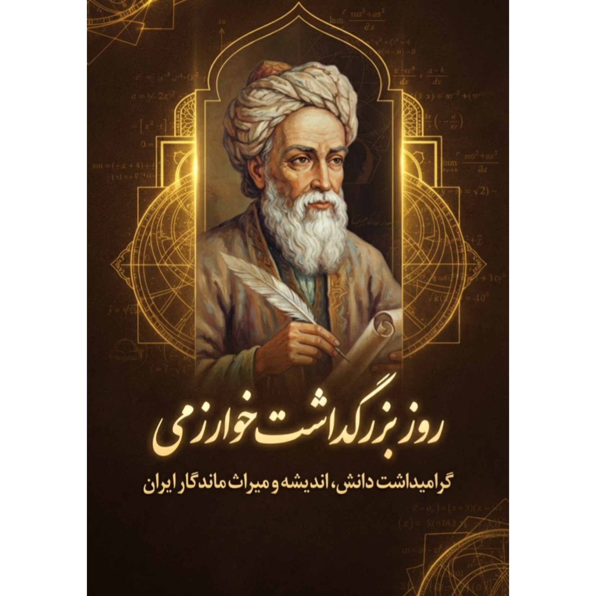 روز بزرگداشت خوارزمی گرامی باد